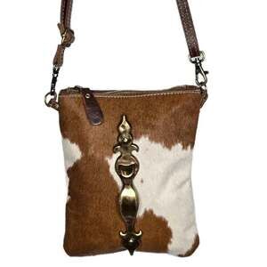 Myra Bag Hair-On Cowhide Leather Small Crossbody Bag - S-1173